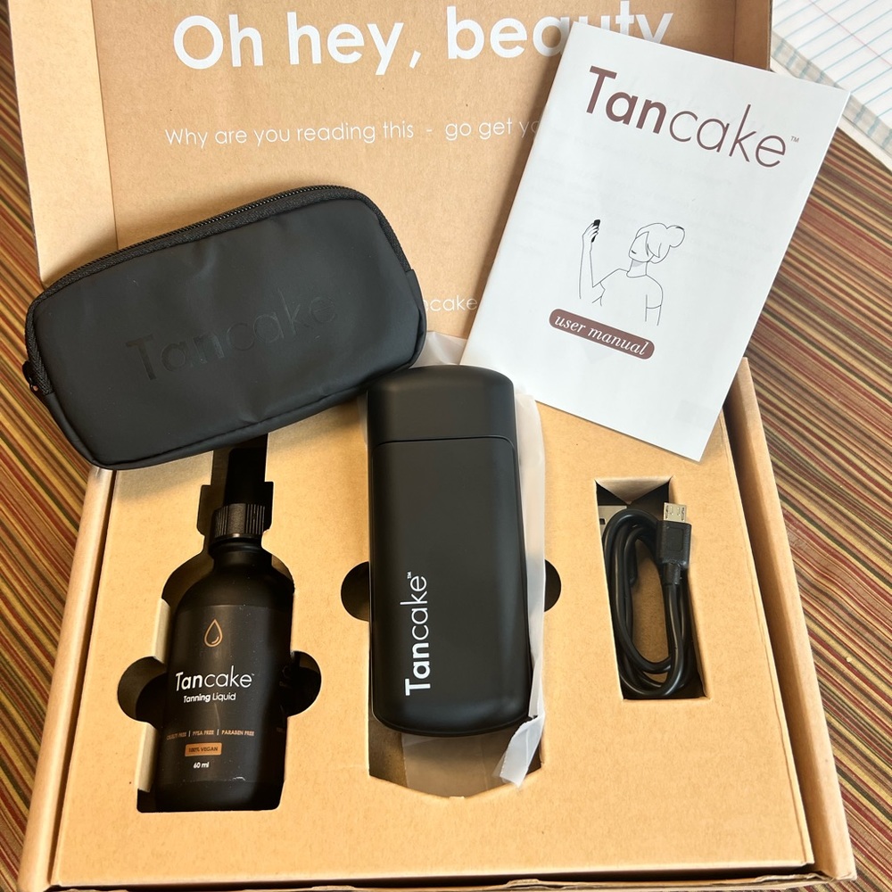 Tancake portable facial spray tanning kit